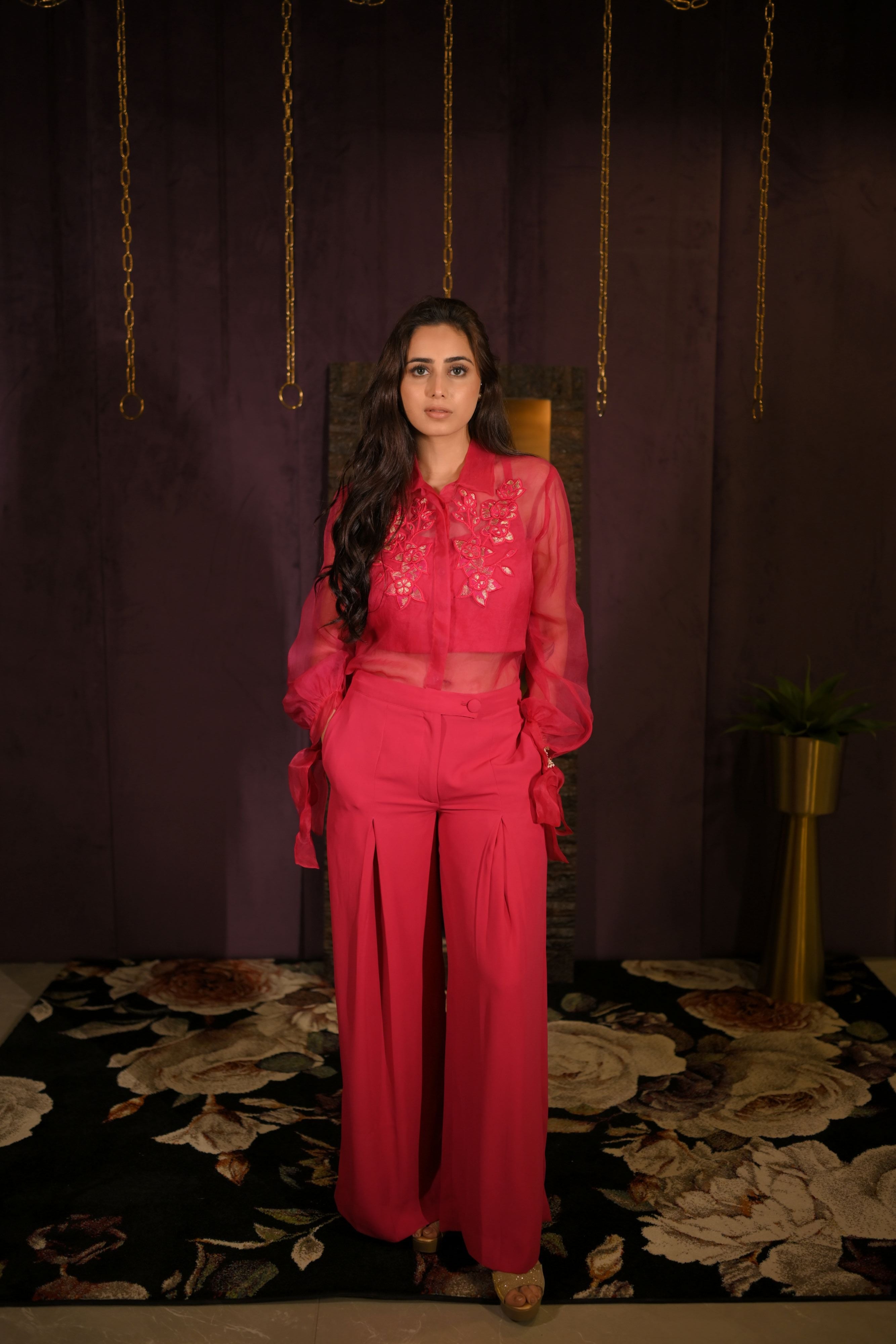 Indo western sharara set