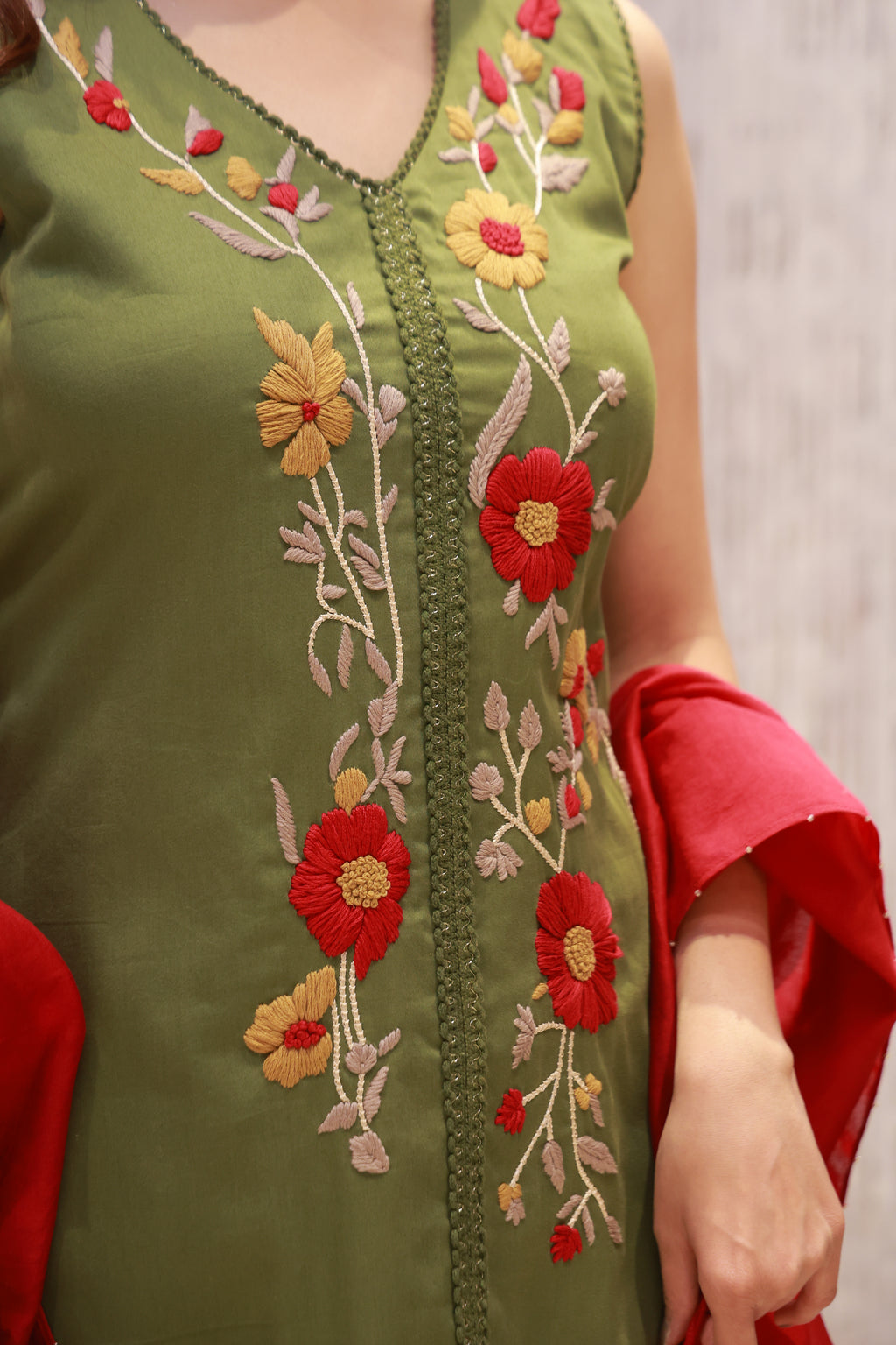 Straight-fit kurta set