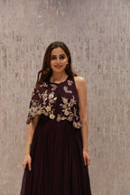 Statement georgette gown