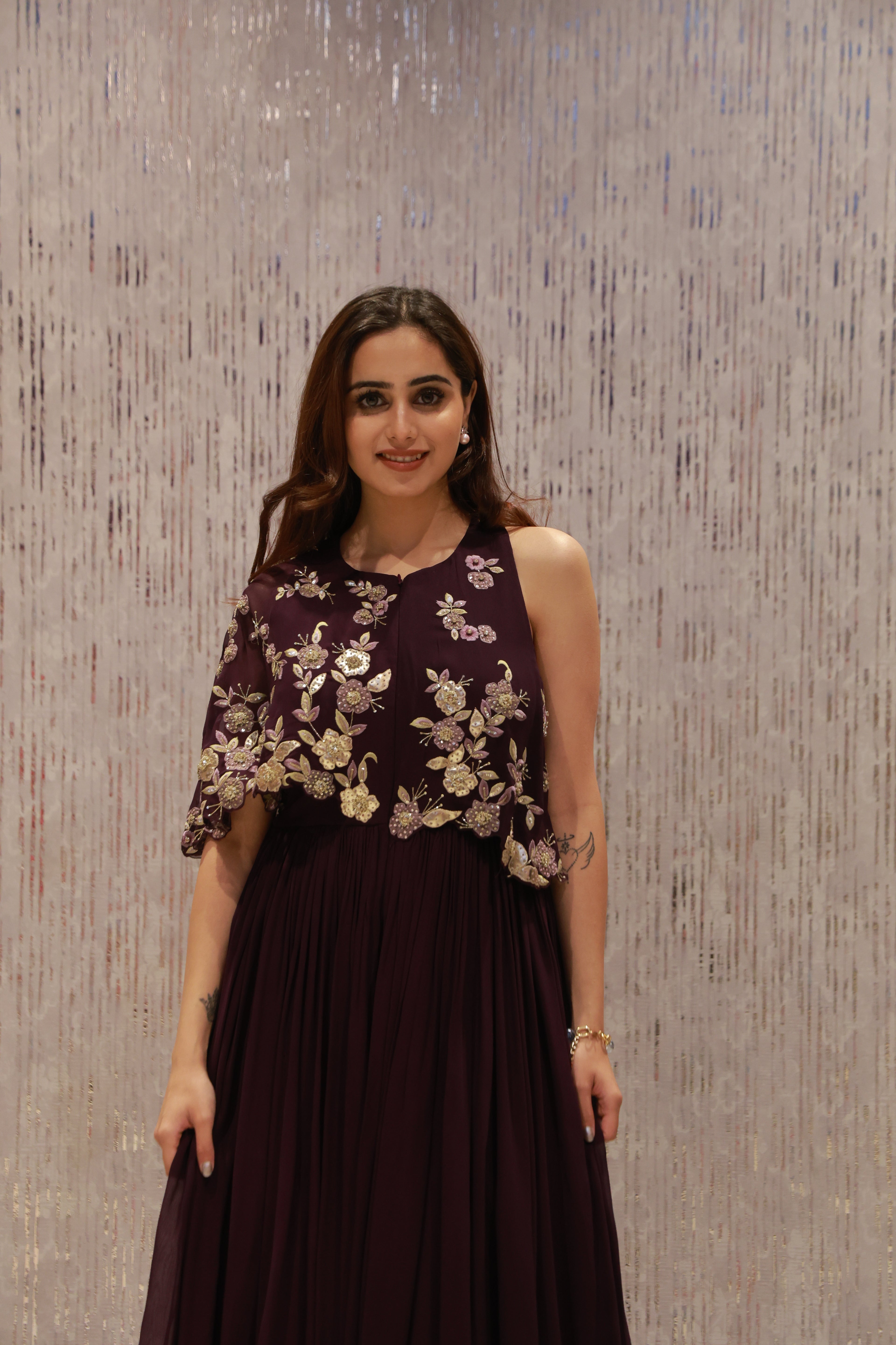 Statement georgette gown