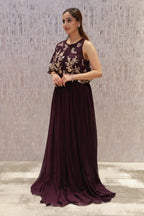 Statement georgette gown