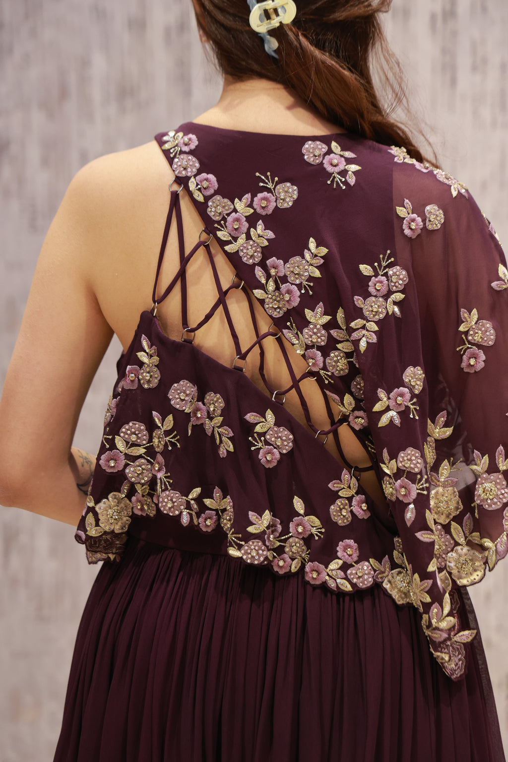 Statement georgette gown