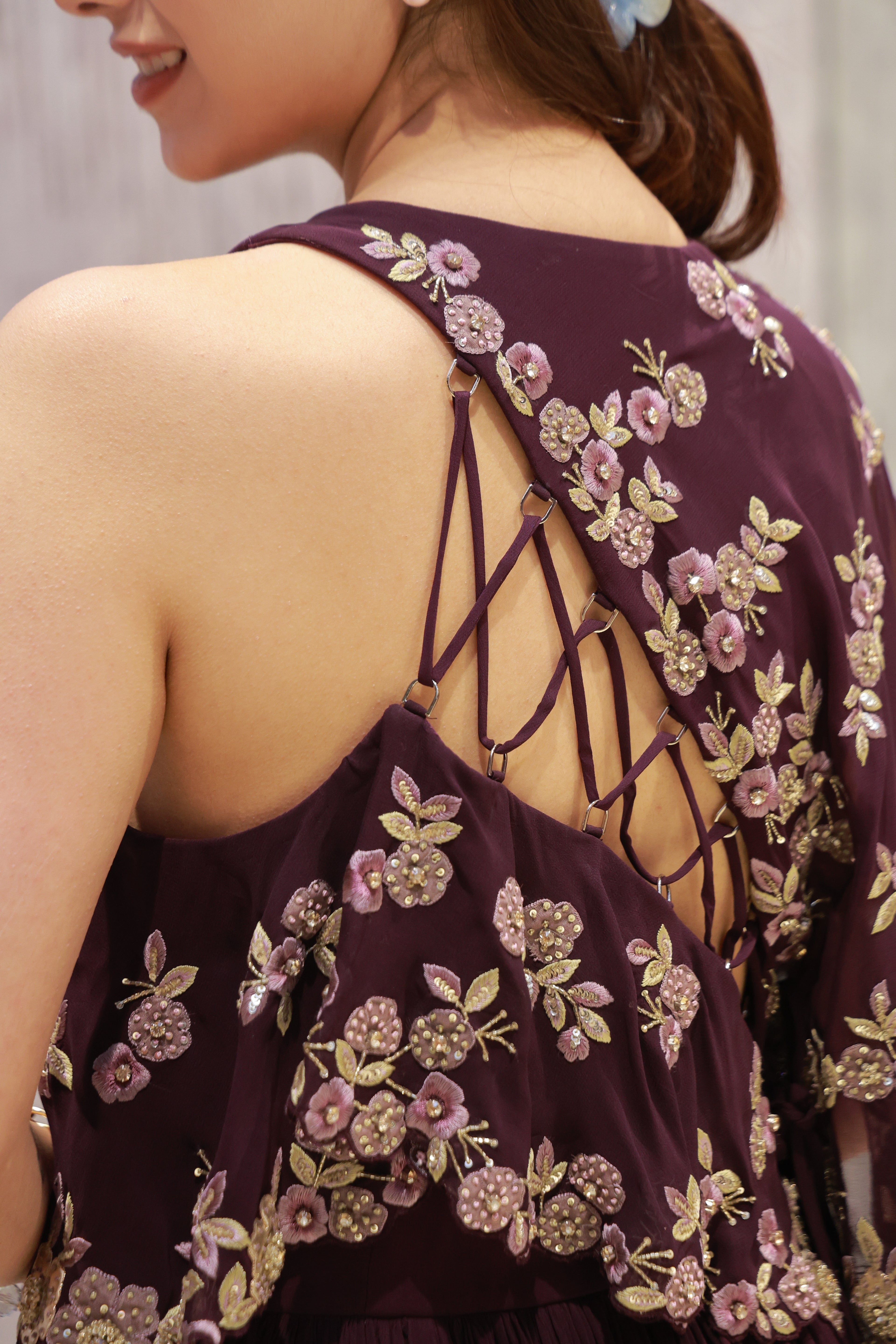 Statement georgette gown