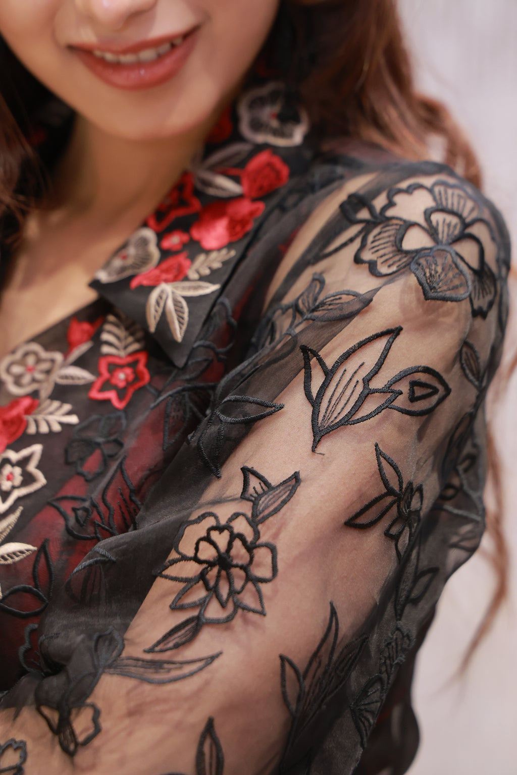Resham embroidery