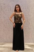 A contemporary jute-linen co-ord set